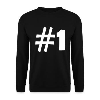 #1 - Unisex Pullover - Schwarz - Vorne - Alina (178cm) & Michal (187cm)
