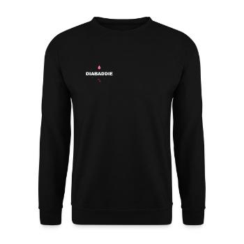 Diabaddie-Logo - Unisex Pullover - Schwarz - Vorne - Alina (178cm) & Michal (187cm)