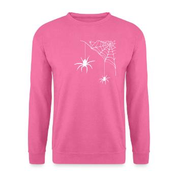 Spinne - Spinnennetz - Unisex Pullover - Pink - Vorne