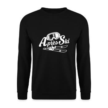 Apres ski - Unisex Sweatshirt - black - Front - Alina (178cm) & Michal (187cm)