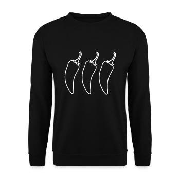 chilis - Sweat-shirt Unisexe - noir - Devant - Alina (178cm) & Michal (187cm)