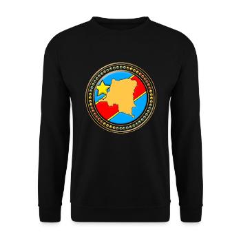 Carte du drapeau Congo - Congo - Sweat-shirt Unisexe - noir - Devant - Alina (178cm) & Michal (187cm)