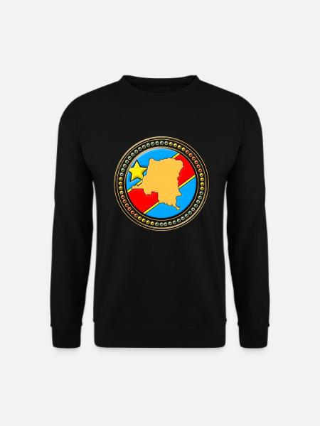 Congo - Congo flag map - Unisex Sweatshirt - black