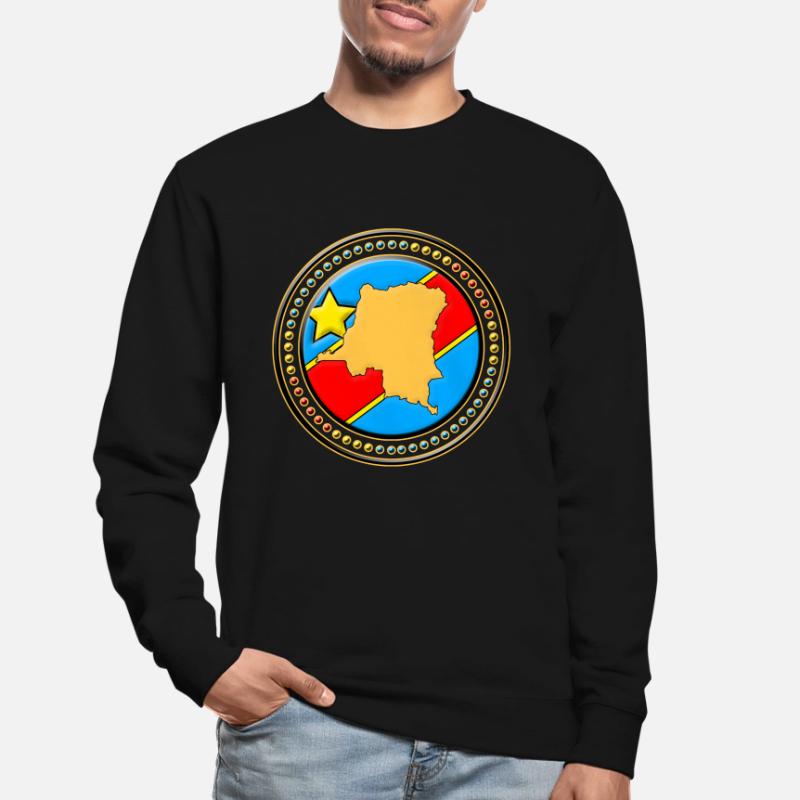 Congo - Congo flag map Unisex Sweatshirt