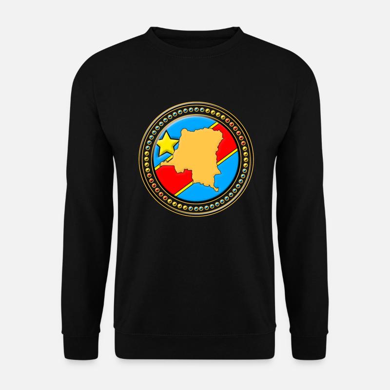 Congo - Congo flag map - Unisex Sweatshirt - black