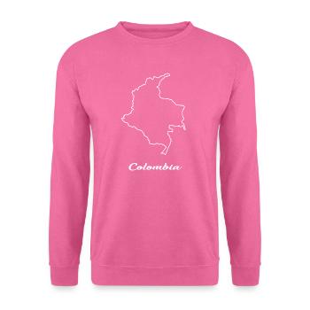 Carte de la Colombie carte - Sweat-shirt Unisexe - rose - Devant