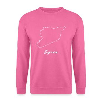 Chile Flagge Landkarte - Unisex Pullover - Pink - Vorne