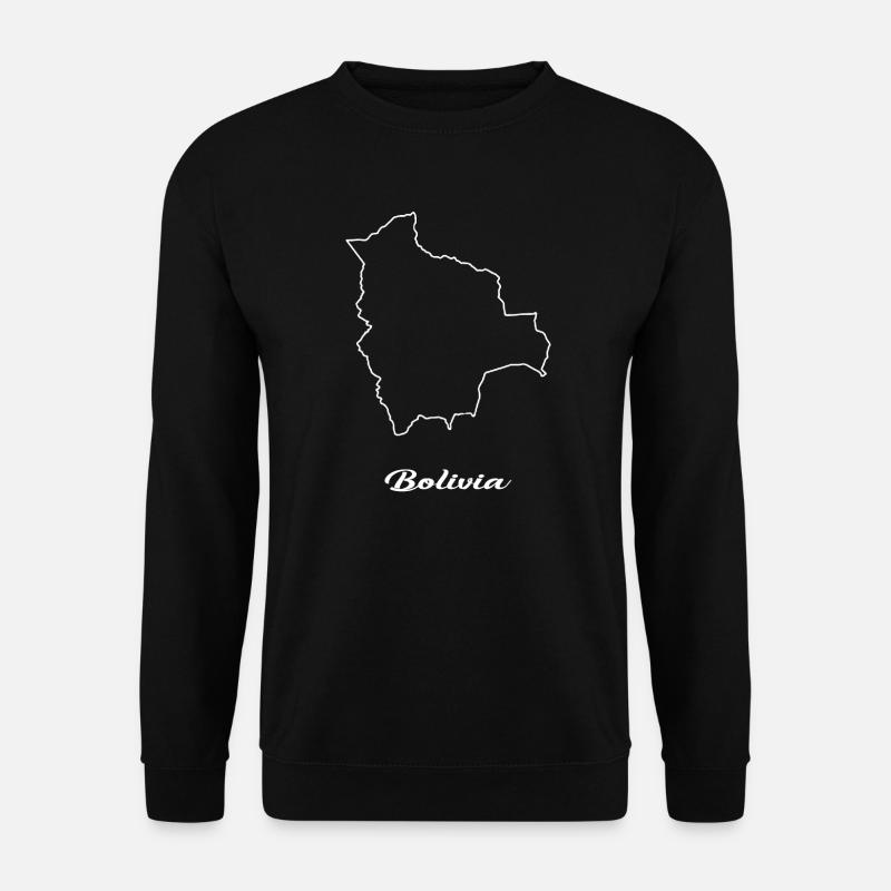 Bolivia map map - Unisex Sweatshirt - black