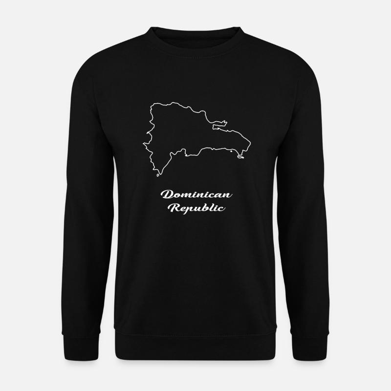 Dominican Republic map map - Unisex Sweatshirt - black