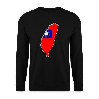 Drapeau de Taiwan - Sweat-shirt Unisexe - noir - Devant - Alina (178cm) & Michal (187cm)