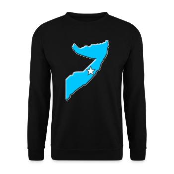 Carte du drapeau de la Somalie - Sweat-shirt Unisexe - noir - Devant - Alina (178cm) & Michal (187cm)