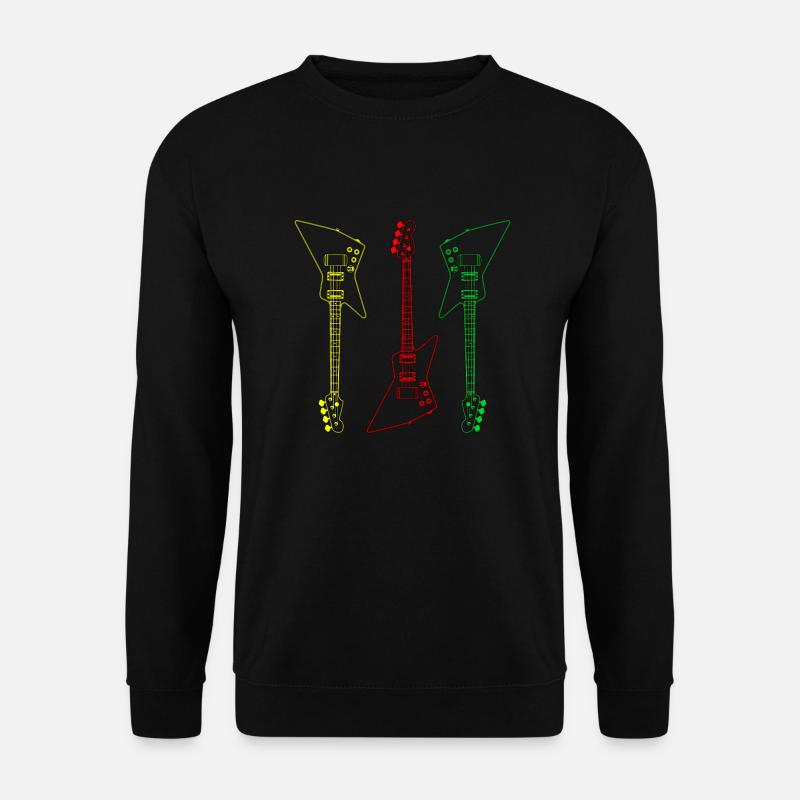 Gitarre - Bass Guitar Gitarrist Gitarre E-Gitarre - Unisex Pullover - Schwarz