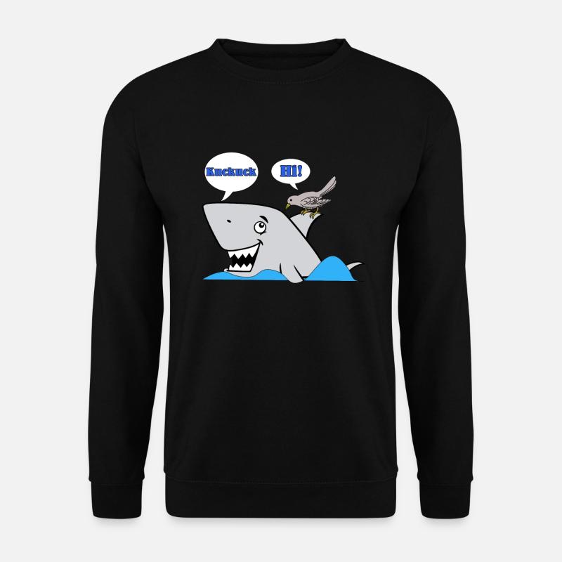 Coucou - requin - Sweat-shirt Unisexe - noir
