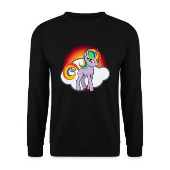 Unicorn - Unicorn - - Unisex Sweatshirt - black - Front - Alina (178cm) & Michal (187cm)