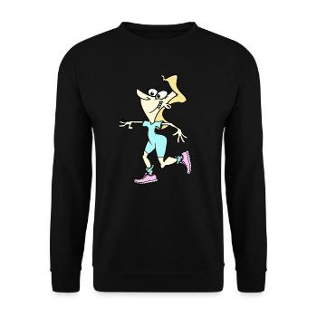 Fitness - Workout for Ladies - Unisex Pullover - Schwarz - Vorne - Alina (178cm) & Michal (187cm)
