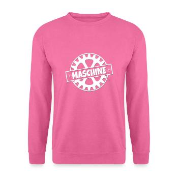 machine - Sweat-shirt Unisexe - rose - Devant