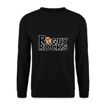 Rugby Rocks - Rugby - Sweat-shirt Unisexe - noir - Devant - Alina (178cm) & Michal (187cm)