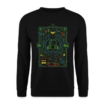 Breaking Bad Collage - Unisex Pullover - Schwarz - Vorne - Alina (178cm) & Michal (187cm)
