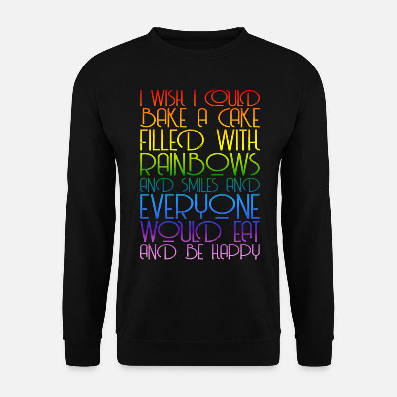 Rainbows Rainbow Graphic - Unisex Sweatshirt - black