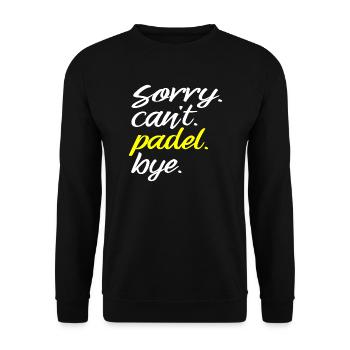 Padel funny Padel tennis graphic Padel player - Unisex Sweatshirt - black - Front - Alina (178cm) & Michal (187cm)