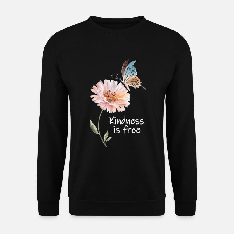 Freundlichkeit ist kostenlos - Unisex Pullover - Schwarz