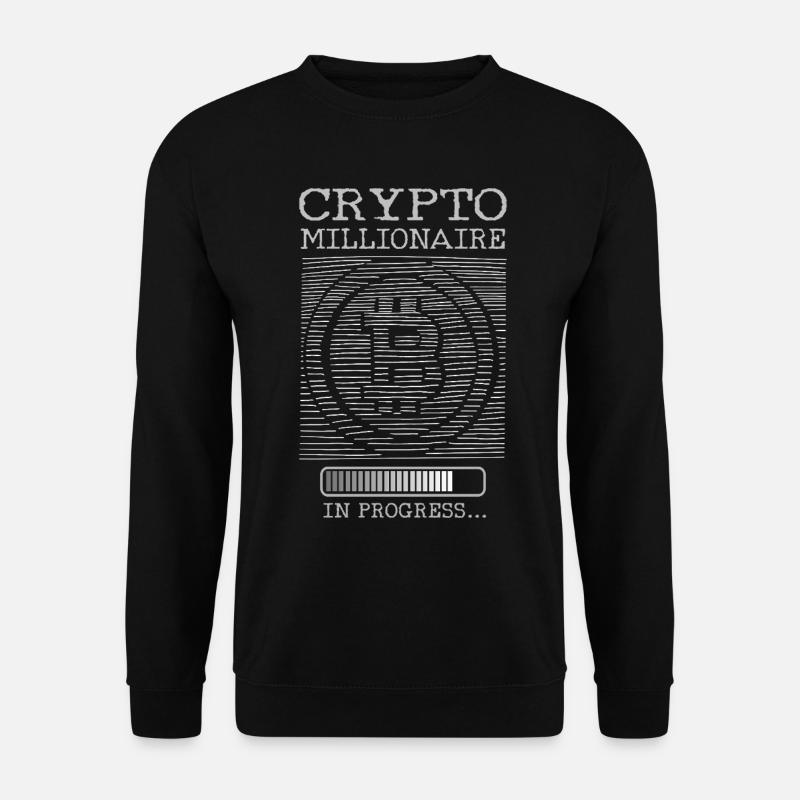 Crypto Millionaire in Progress - Unisex Sweatshirt - black