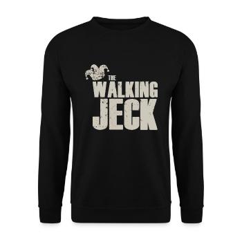 le jeck qui marche - Sweat-shirt Unisexe - noir - Devant - Alina (178cm) & Michal (187cm)