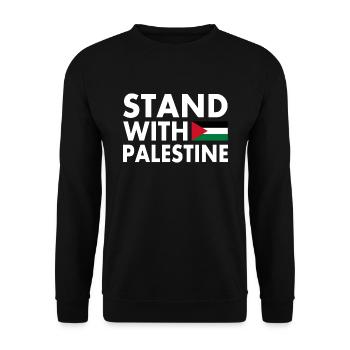 Palestina - Unisex Sweatshirt - black - Front - Alina (178cm) & Michal (187cm)