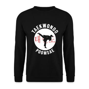 Taekwondo Poomsae Taekwondo-girl martial arts - Unisex Pullover - Schwarz - Vorne - Alina (178cm) & Michal (187cm)