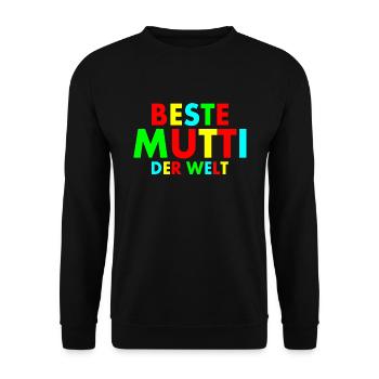 Beste mutti der welt - Unisex Pullover - Schwarz - Vorne - Alina (178cm) & Michal (187cm)