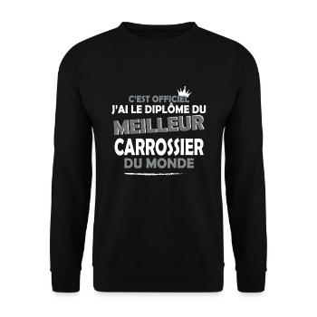 carrossier - Sweat-shirt Unisexe - noir - Devant - Alina (178cm) & Michal (187cm)
