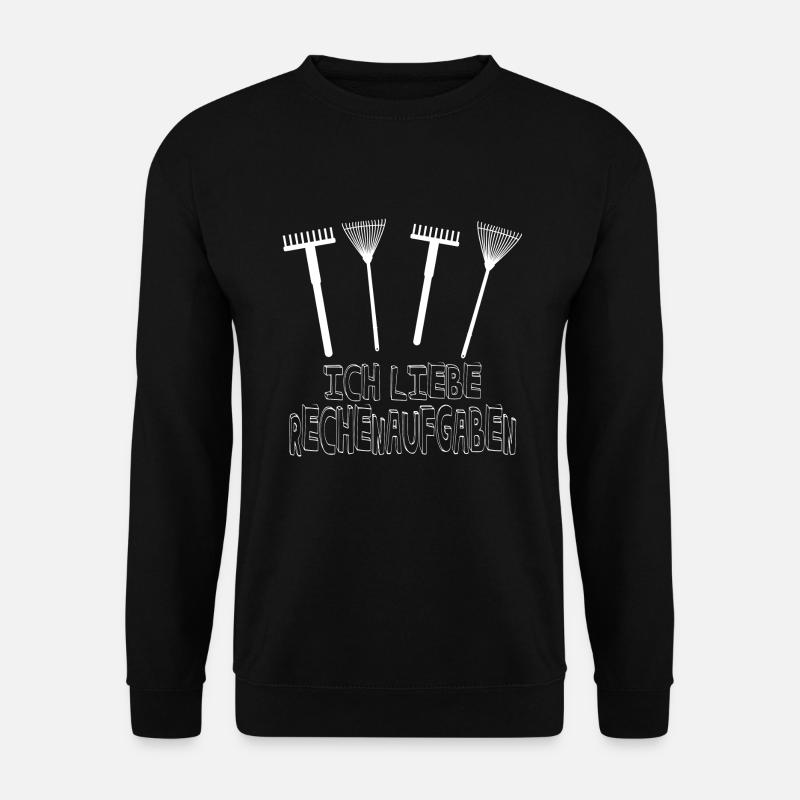 Gärtner Humor Garten Ich Liebe Rechenaufgaben - Unisex Pullover - Schwarz