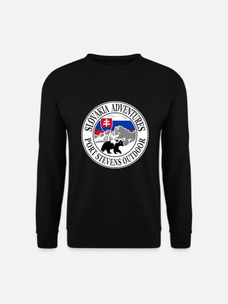 Slovakia - Bear - Flag - Slowakei - Bär - Flagge - Unisex Pullover - Schwarz