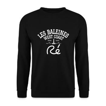 Le Phare des Baleines - Sweat-shirt Unisexe - noir - Devant - Alina (178cm) & Michal (187cm)