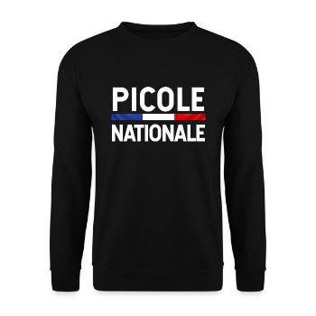 Idée cadeau Apéro Picole Nationale - Sweat-shirt Unisexe - noir - Devant - Alina (178cm) & Michal (187cm)