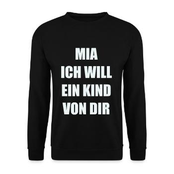 Malle - Unisex Pullover - Schwarz - Vorne - Alina (178cm) & Michal (187cm)