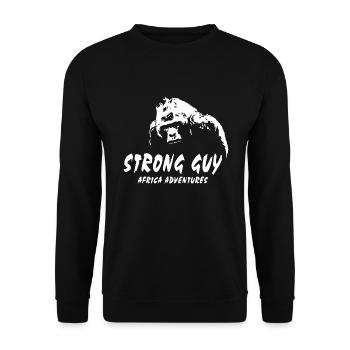 Gorilla - Monkey - Unisex Sweatshirt - black - Front - Alina (178cm) & Michal (187cm)
