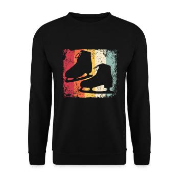 Figure Skating Figure Skating Ice Skating - Unisex Sweatshirt - black - Front - Alina (178cm) & Michal (187cm)