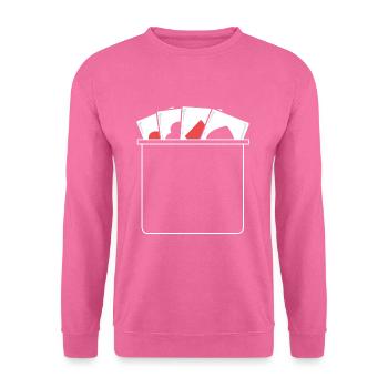 Blackjack Black Jack Casino - Unisex Pullover - Pink - Vorne