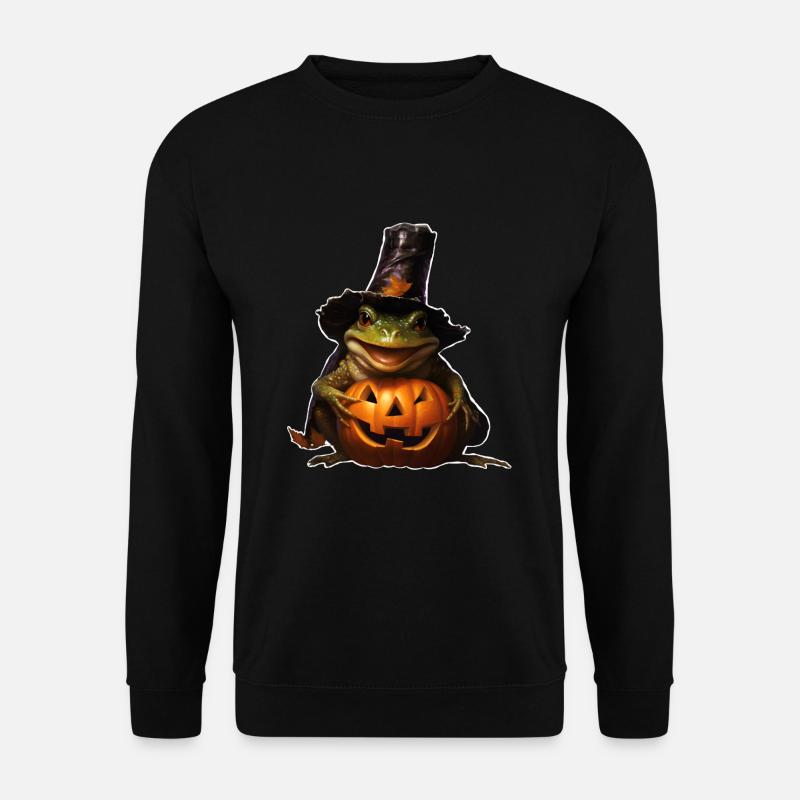 Halloweenfrosch - Unisex Pullover - Schwarz