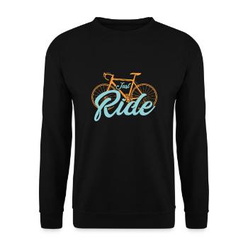 cycliste - Sweat-shirt Unisexe - noir - Devant - Alina (178cm) & Michal (187cm)