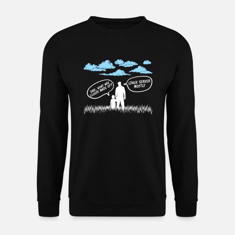 Cloud aus Linux Server meist Geschenkidee - Unisex Pullover - Schwarz