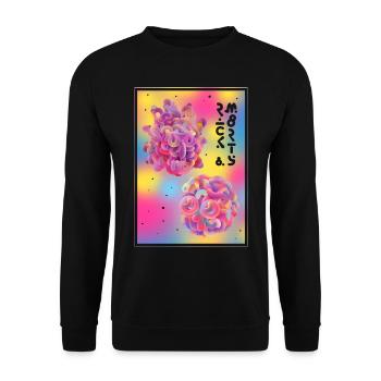 Rick Et Morty Pop Culture espace - Sweat-shirt Unisexe - noir - Devant - Alina (178cm) & Michal (187cm)