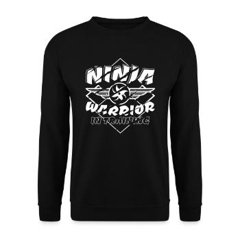 Ninja Warrior In Training Ninja Warrior Geschenk - Unisex Pullover - Schwarz - Vorne - Alina (178cm) & Michal (187cm)