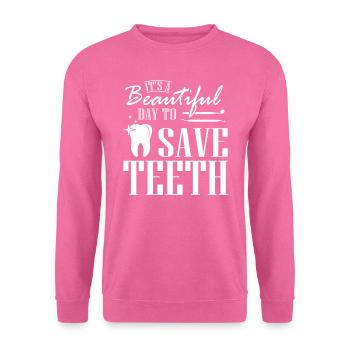 Save Teeth Dentist - Sweat-shirt Unisexe - rose - Devant