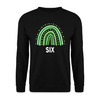 Green Rainbow Six ans 6e anniversaire - Sweat-shirt Unisexe - noir - Devant - Alina (178cm) & Michal (187cm)