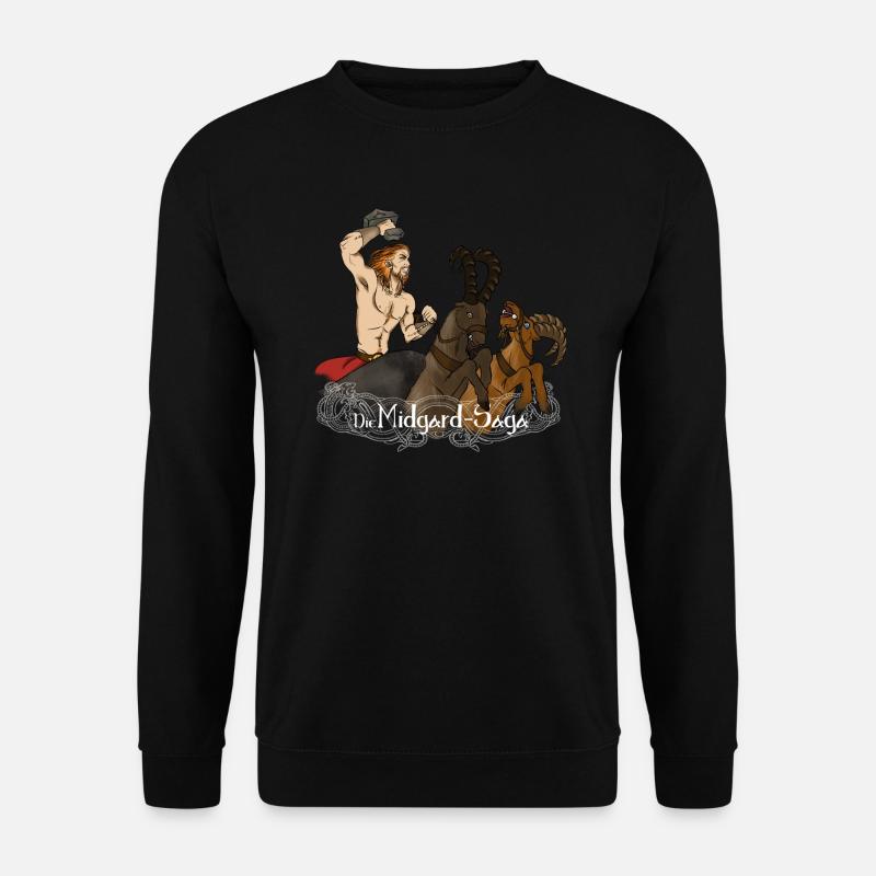 Thor, Gott des Donners - Unisex Pullover - Schwarz