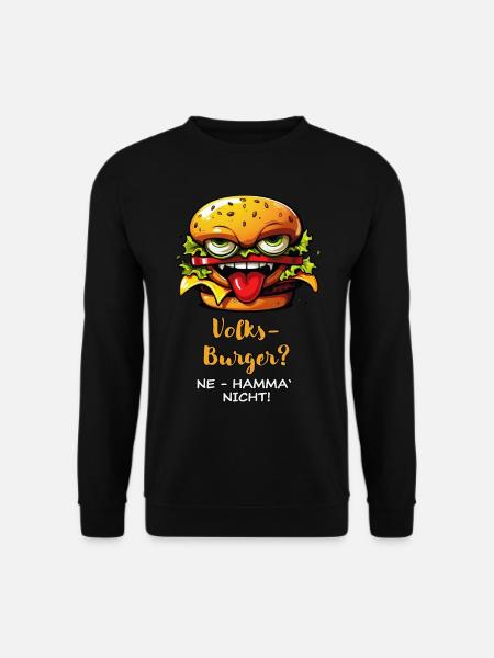 Koarl's Volksburger - hell - Unisex Pullover - Schwarz