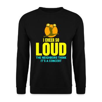 Cheerleader Cheerleading Girl Jubel Cheer Squad - Unisex Pullover - Schwarz - Vorne - Alina (178cm) & Michal (187cm)