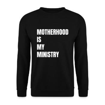 La maternité est mon ministère - Sweat-shirt Unisexe - noir - Devant - Alina (178cm) & Michal (187cm)